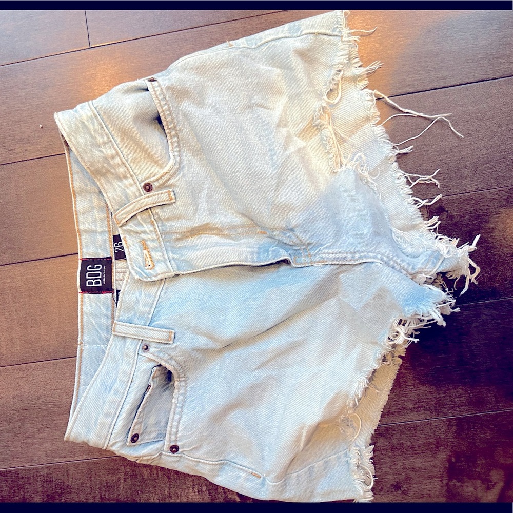 BDG denim shorts, size 26